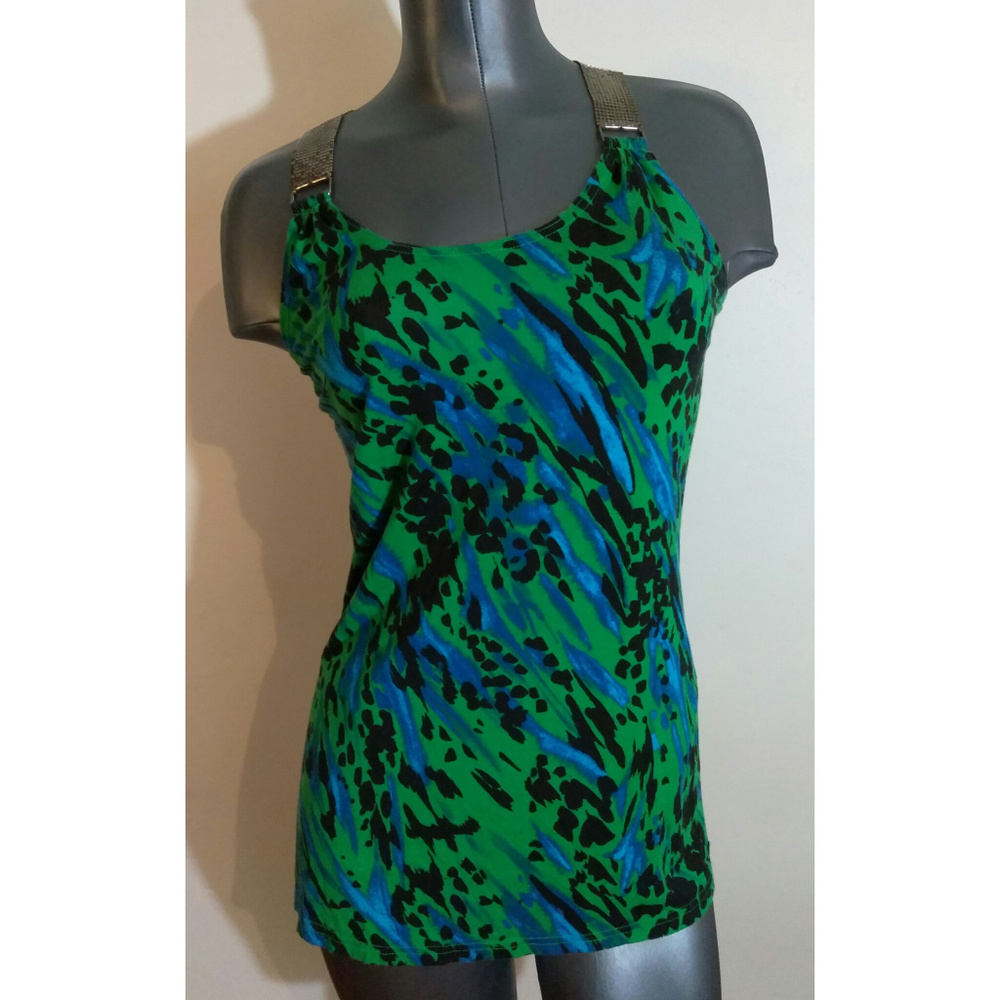 Candies | Tank with Embellished Straps | Racerback